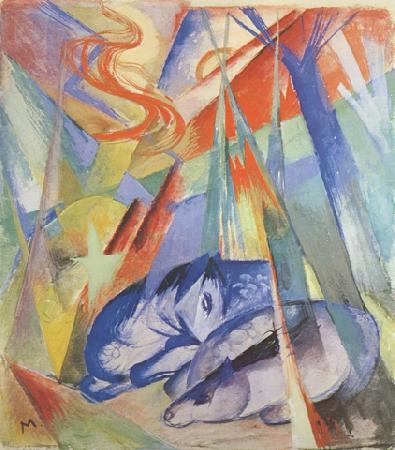 Franz Marc Sleeping Animals (mk34) oil painting image